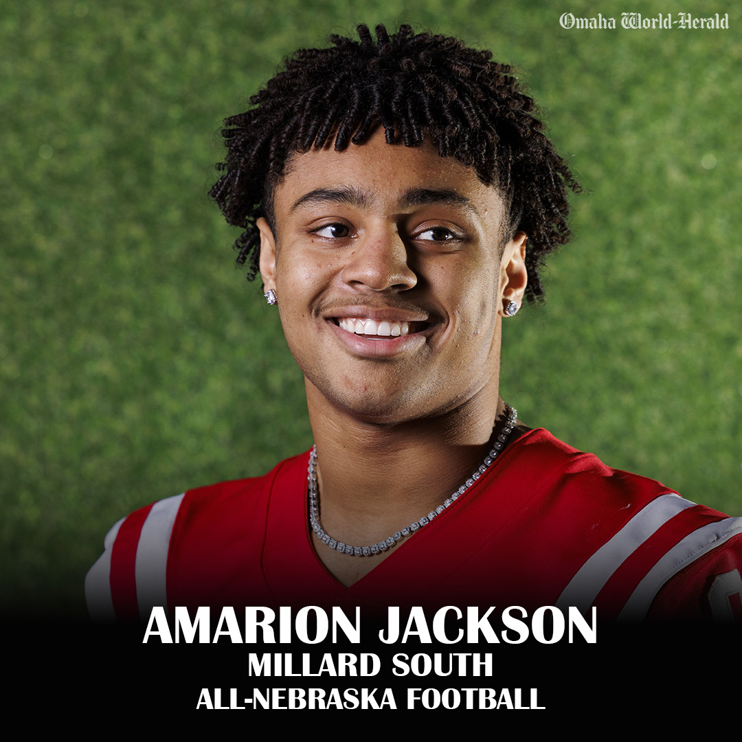 Nebraska Prep Zone (@neprepzone) on Twitter photo Congrats to <a href="/MSouthFootball/">Millard South Football</a>'s <a href="/AjJackson_21/">Amarion Jackson</a> for being selected to the 2024 All-Nebraska football team!
#nebpreps
Meet the team: omaha.com/sports/high-sc… Congrats to <a href="/MSouthFootball/">Millard South Football</a>'s <a href="/AjJackson_21/">Amarion Jackson</a> for being selected to the 2024 All-Nebraska football team!
#nebpreps
Meet the team: omaha.com/sports/high-sc…