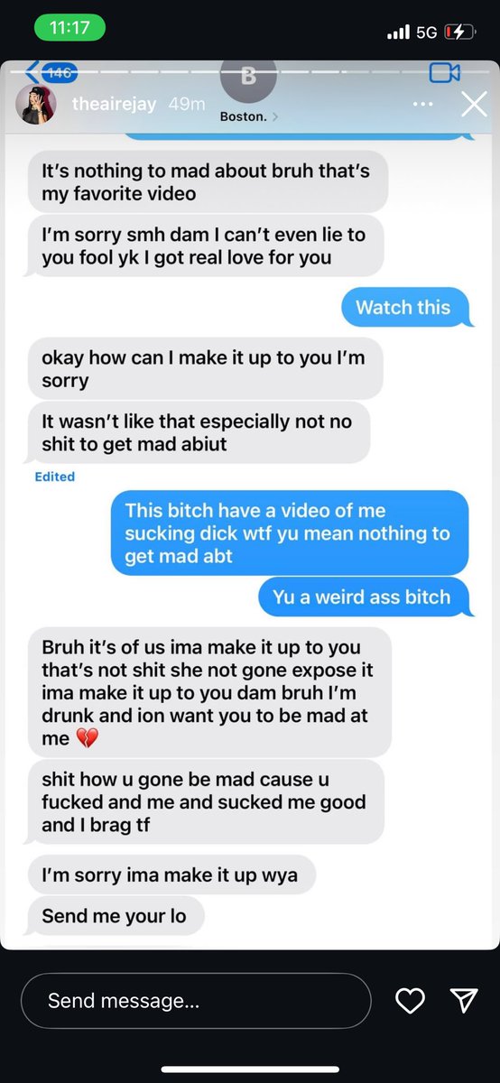 GangstaSweetTv's tweet image. #Boston Richey Allegedly sending #Airejay videos around to random people 👀👀 she claim she been left him alone he only pay her to not respond to #Tati