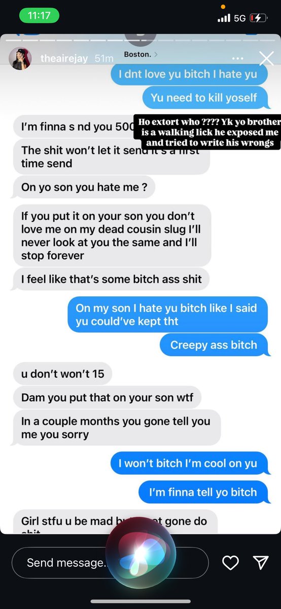 GangstaSweetTv's tweet image. #Boston Richey Allegedly sending #Airejay videos around to random people 👀👀 she claim she been left him alone he only pay her to not respond to #Tati