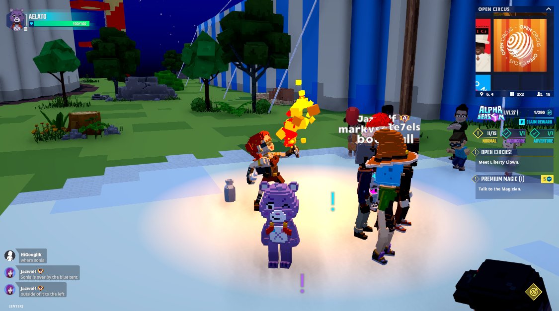 AlenAelato's tweet photo. Watching Firebreather Sonia perform in Open Circus in @TheSandboxGame. Talk about playing with fire! 🔥🎪 https://t.co/2kLLnI7JId #TheSandbox #AlphaSeason4 #AS4SocialChallenge https://t.co/bNYH0Y6syX