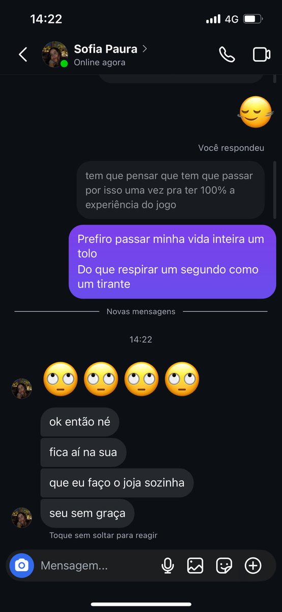 oDigas's tweet photo. São as pequenas coisas que faz a gente descobrir o verdadeiro caráter de uma pessoa @sofiapaura https://t.co/r8vybJe22g