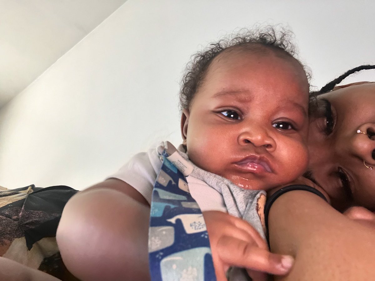 My boy going mug some downnn but really the sweetest baby everrr🥹😭