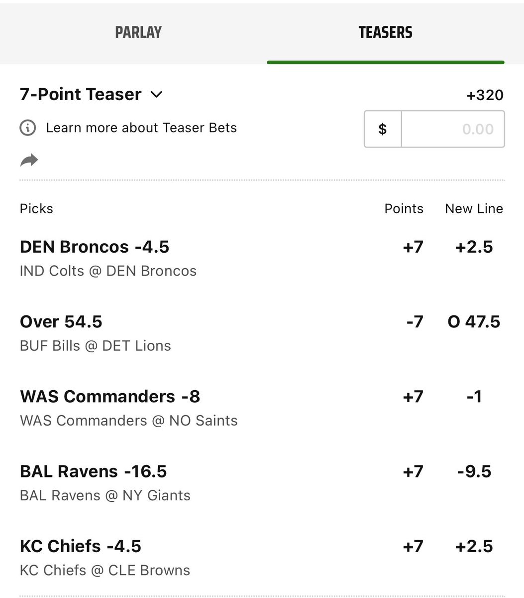 TeasrBets's tweet photo. Here is the Tease for week 15 and we are locked in! Who’s riding with us? https://t.co/Mni4i4WNAV