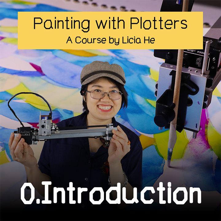 My free course, Painting with Plotters, is finally here! I am so thrilled to invite you to my dream project. 

Module 0: Introduction,  is available on my website now!