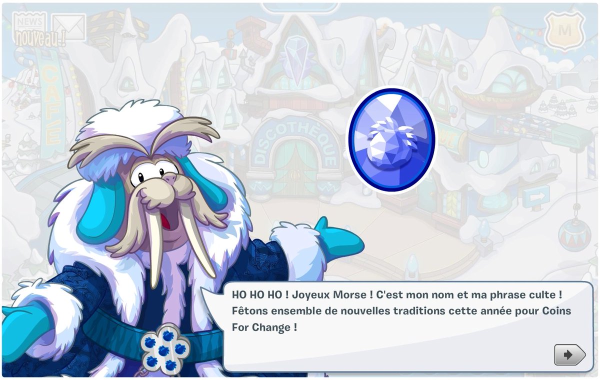 CPWiki_FR's tweet image. 🎁 Il y a 10 ans, le 18 décembre 2014, la Fête du Joyeux Morse débutait sur #ClubPenguin.

C'est la seule fois sur le jeu que la Fête de Noël est remplacée par une version alternative.
clubpenguin.fandom.com/fr/wiki/Fête_d…