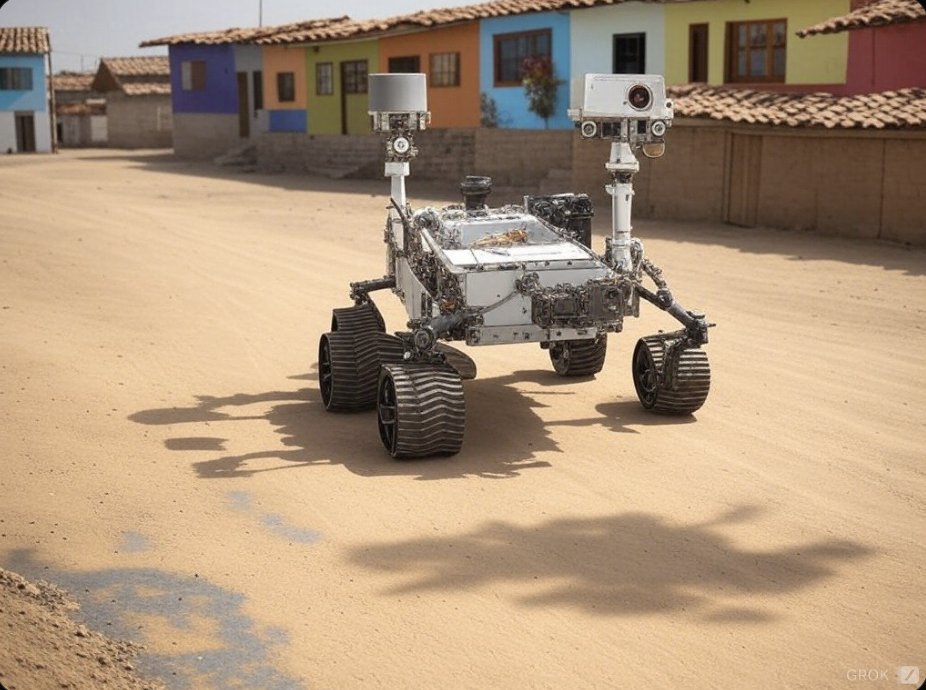 Cryptoprofeta1's tweet photo. Rover in Peru bi like we are on Mars https://t.co/0XJti82Xdy