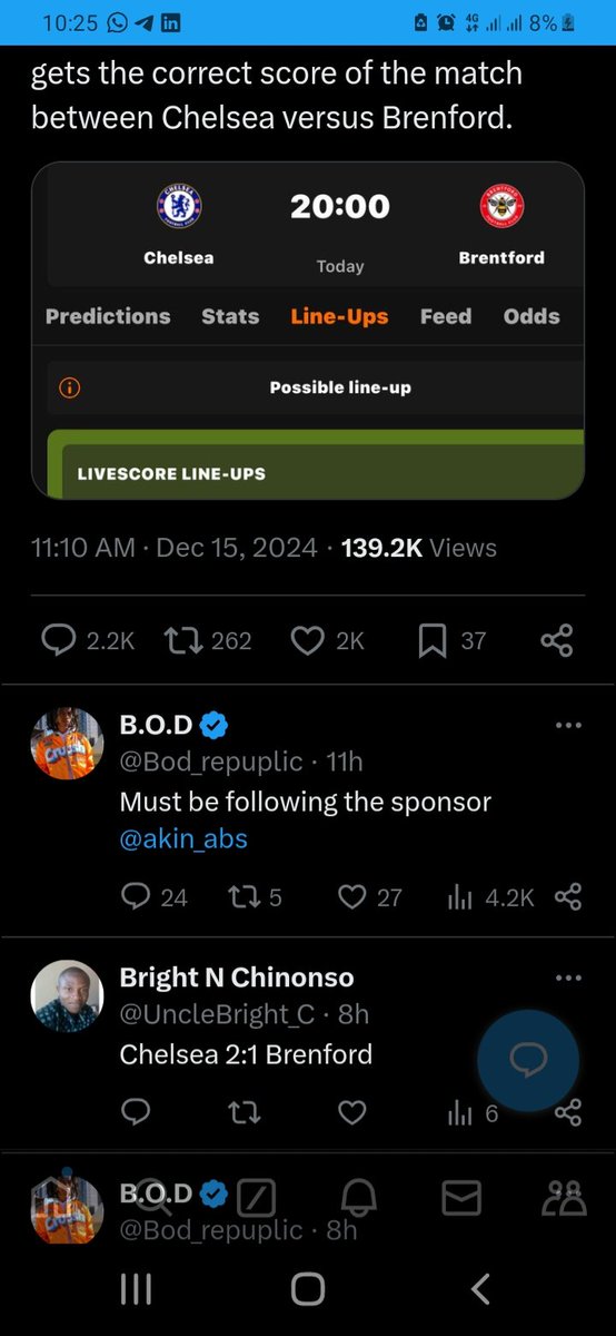 UncleBright_C's tweet photo. @Bod_repuplic Boss pls complete my joy tonight. 0020096163 access bank Nwakanma Bright https://t.co/BA2OVrB03h