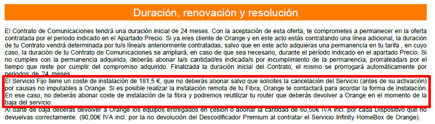 juansanchez1993's tweet photo. @orange_es Como es posible que querrais cobrar un gasto sin haber instalado nada? @FACUA @consumidores esto es legal? Me acaban de enviar el contrato y ya me dan ganas de enviarlos al..... Osea si me da por cancelar el contrato y no han instalado nada aun asi me toca pagar... https://t.co/U4KNq9YRlQ
