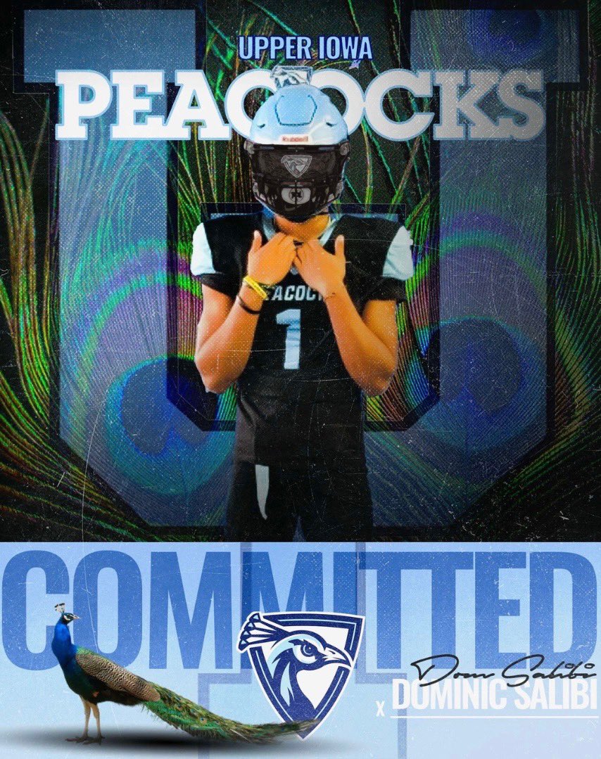 100% Committed 🦚🦚🦚
<a href="/Coach_Hoskins/">Jason Hoskins</a> <a href="/CoachParling/">Heath Parling</a> <a href="/rhettmizer5/">Rhett Mizer</a>  <a href="/TaylorMarkhus/">Markhus Taylor</a>       <a href="/Upper_Iowa_FB/">Upper Iowa Football</a> <a href="/mooremt09/">Mitchell Moore</a> <a href="/CityHighFB/">City High Football</a>