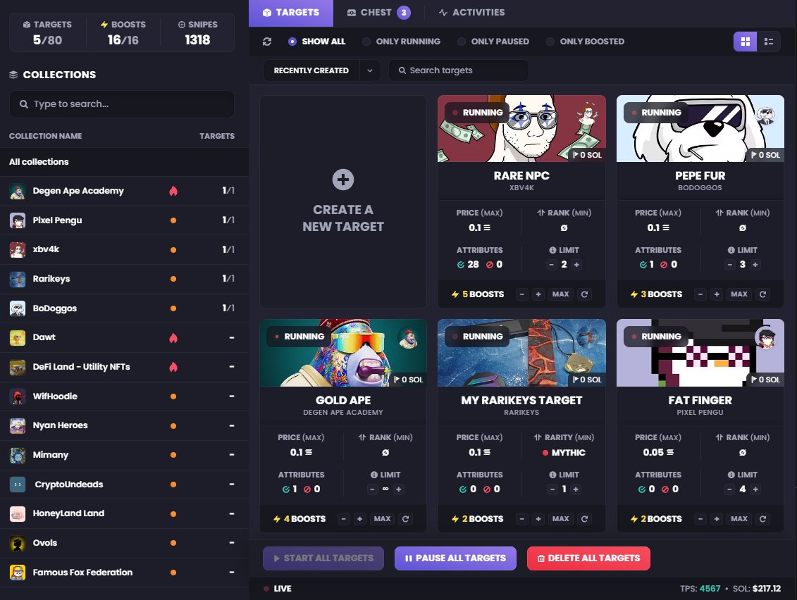 Black Box Pro open to all holders 🔥

Ever dreamed of sniping NFTs while sleeping? That's exactly what we've built 😴✨

Ready to give it a try? 🎯