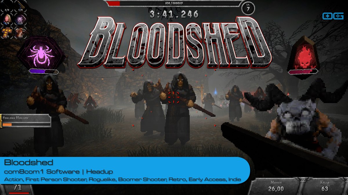 OG plays Bloodshed!
youtube.com/watch?v=NTK75P…

Like &amp; Sub!

<a href="/com8com1/">com8com1</a>
<a href="/HeadupGames/">Headup</a>

#BloodshedRPG #RetroFPS #Roguelite #FPS #PixelArt #FirstPerson #Shooter #IndieGameTrends #IndieWatch #IndieDev #GameDev #IndieGameDev #IndieGame #IndieGames #Gameplay #LetsPlay #Gaming