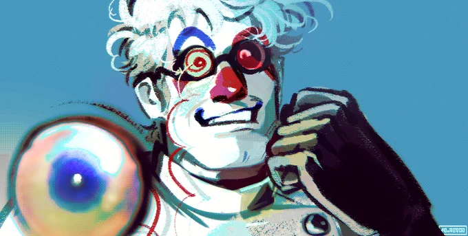 I don't know what the Mulan 2 code is about I'm just drawing Ford as a clown. #GiggleFallsAU #GravityFalls 