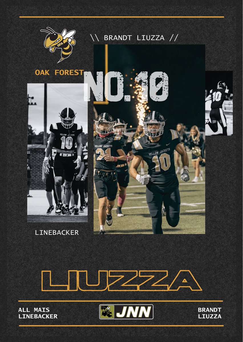 Congratulations to Brandt Liuzza for being selected 5A All MAIS Linebacker