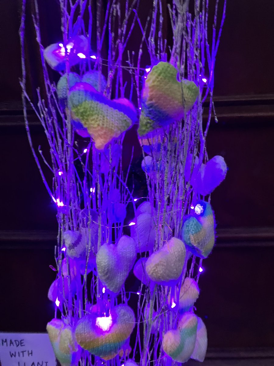 trudydavies1964's tweet image. The Christmas tree we did at Llangurig Chapel.
#MadeWithLlaniLove
‘Made With Llani Love’
Our community knit blankets, hats, mitts, booties at home &amp;amp; then return to the shop. 
We send to all the white knits made to @SandsUK #MemoryBox with all other ones going to hospitals in UK