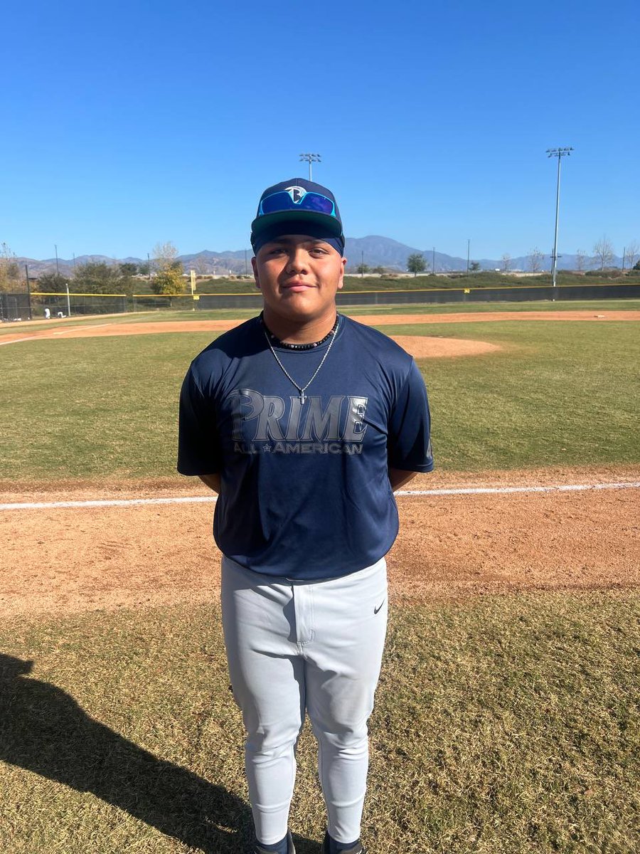 ProspectWireJr's tweet photo. 2028 Eli Reyes 1B/3B
Prime X 15/16U

1-3, 2B, and 2 RBI’s
2 RBI double to put his team in the lead 3-1

@prospectwire
#PWBaseball
#USAPremierPoG
#USAPremier🎄⚾️ https://t.co/kcLBDHRoZg