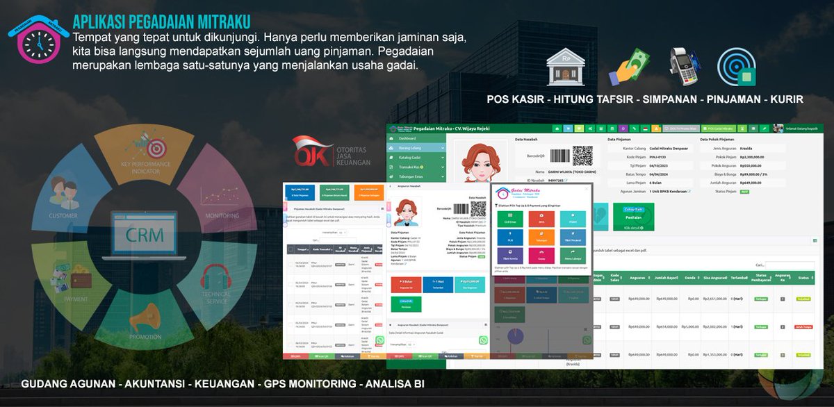 siudase's tweet photo. Pegadaian atau rumah #gadai adalah sebuah individu atau lembaga yang menawarkan jasa #peminjaman uang kepada masyarakat dengan #jaminan benda milik masyarakat yang ingin melakukan #pinjaman uang. 

Bisnis gadai di Indonesia masih terus berkembang. Akhir tahun ini, kinerja bisnis gadai tercatat mengalami pertumbuhan.