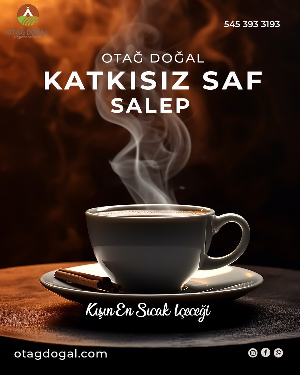 Otağ Doğal katkısız saf salep

Kışın en lezzetli ve sıcak içeceği!

otagdogal.com

#salep #doğal #içecek #sahlep