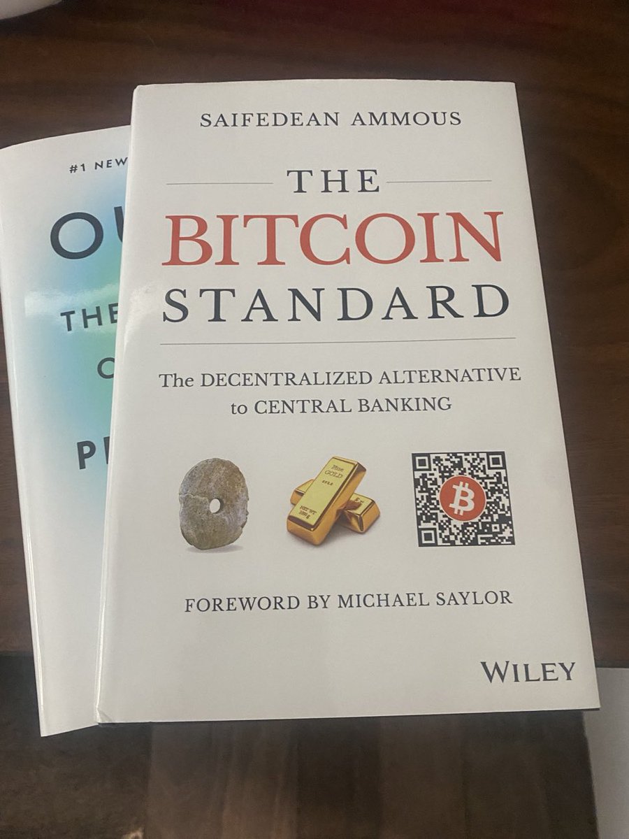 DonSatoshi3's tweet photo. Fiat simps - Just read The Bitcoin Standard. Set bitcoin aside; @saifedean provides a masterclass on the history of money.

Understanding money is key to understanding Bitcoin. Once you grasp how money works, you'll see why we all love #Bitcoin https://t.co/CNRXLfD6za