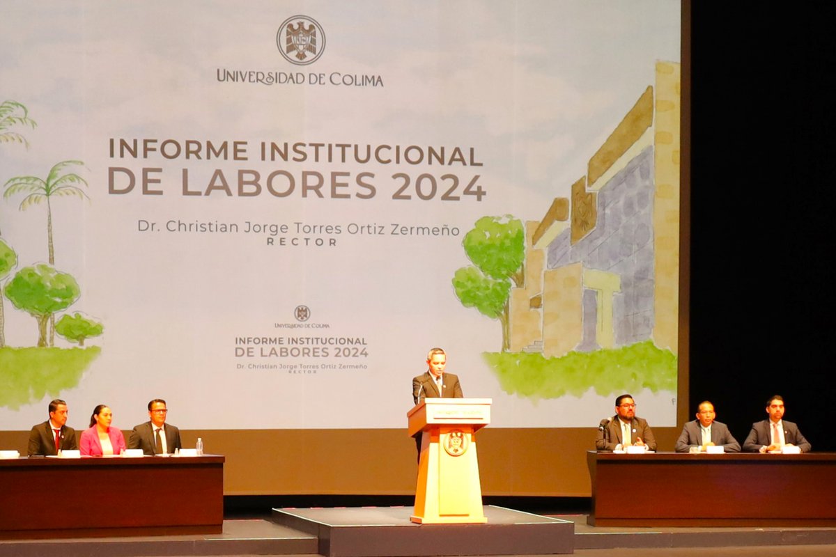 ColimaCDH's tweet photo. El día de hoy el presidente de la Comisión de Derechos Humanos del Estado de Colima, Lic. Manuel Vega Zúñiga, acompañó al rector de la Universidad de Colima Oficial, Dr. Christian Jorge Torres Ortiz Zermeño, en la presentación de su Cuarto Informe de Labores. https://t.co/UsahmCtYbU