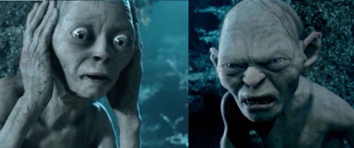 Gollum interviewing Sméagol