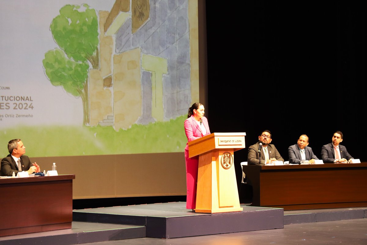 ColimaCDH's tweet photo. El día de hoy el presidente de la Comisión de Derechos Humanos del Estado de Colima, Lic. Manuel Vega Zúñiga, acompañó al rector de la Universidad de Colima Oficial, Dr. Christian Jorge Torres Ortiz Zermeño, en la presentación de su Cuarto Informe de Labores. https://t.co/UsahmCtYbU