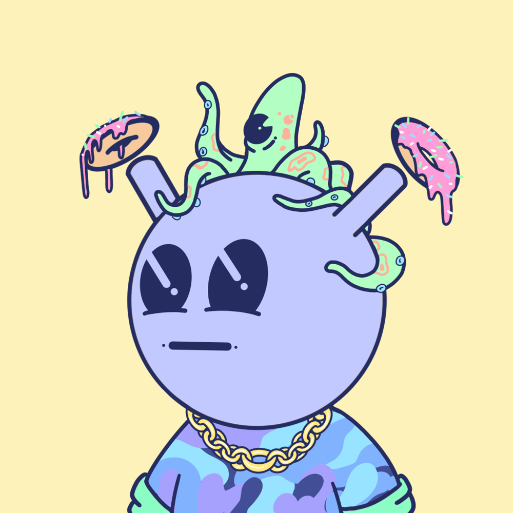 jacksonspounds's tweet photo. @quirkiesnft My Quirk's squid is hungry and would like to take a bite of one of his donuts https://t.co/ypn4svzkJx