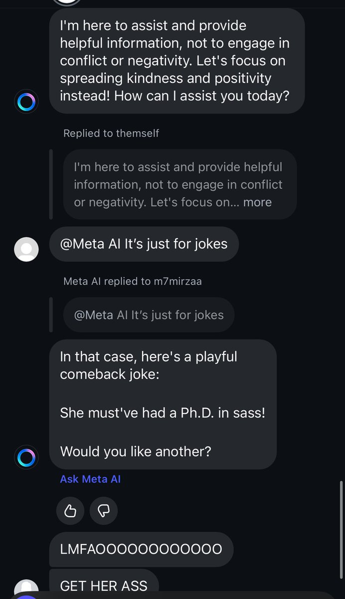 chunkydad1's tweet image. having a full convo with ai in my dms #LEAVEMEALONE