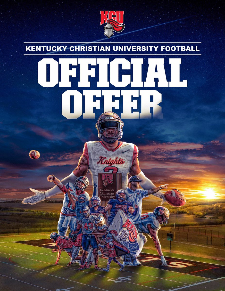 Blessed to receive an offer from <a href="/GoKnightsFB/">KCU Football</a> ❗️🙏🏽 <a href="/coachaubry/">Coach Aubry</a> 

<a href="/FBCoach_Rahn/">Coach Matthew Rahn</a> <a href="/Coach_Hence/">Ja Vontae Hence</a> <a href="/coachjbeard1/">Joel Beard</a> <a href="/Coach_PauleyD/">𝐃𝐞𝐚𝐧 𝐏𝐚𝐮𝐥𝐞𝐲</a> <a href="/CoachTCip/">Coach Cipriano</a> <a href="/Coach_Nol/">Nolan Bernat</a> <a href="/jrniklos/">J.R. Niklos</a> <a href="/peter_hopson/">Coach Hopson</a> <a href="/Dupage_Football/">College of DuPage Football</a> <a href="/JUCOFFrenzy/">JUCO Football Frenzy</a>