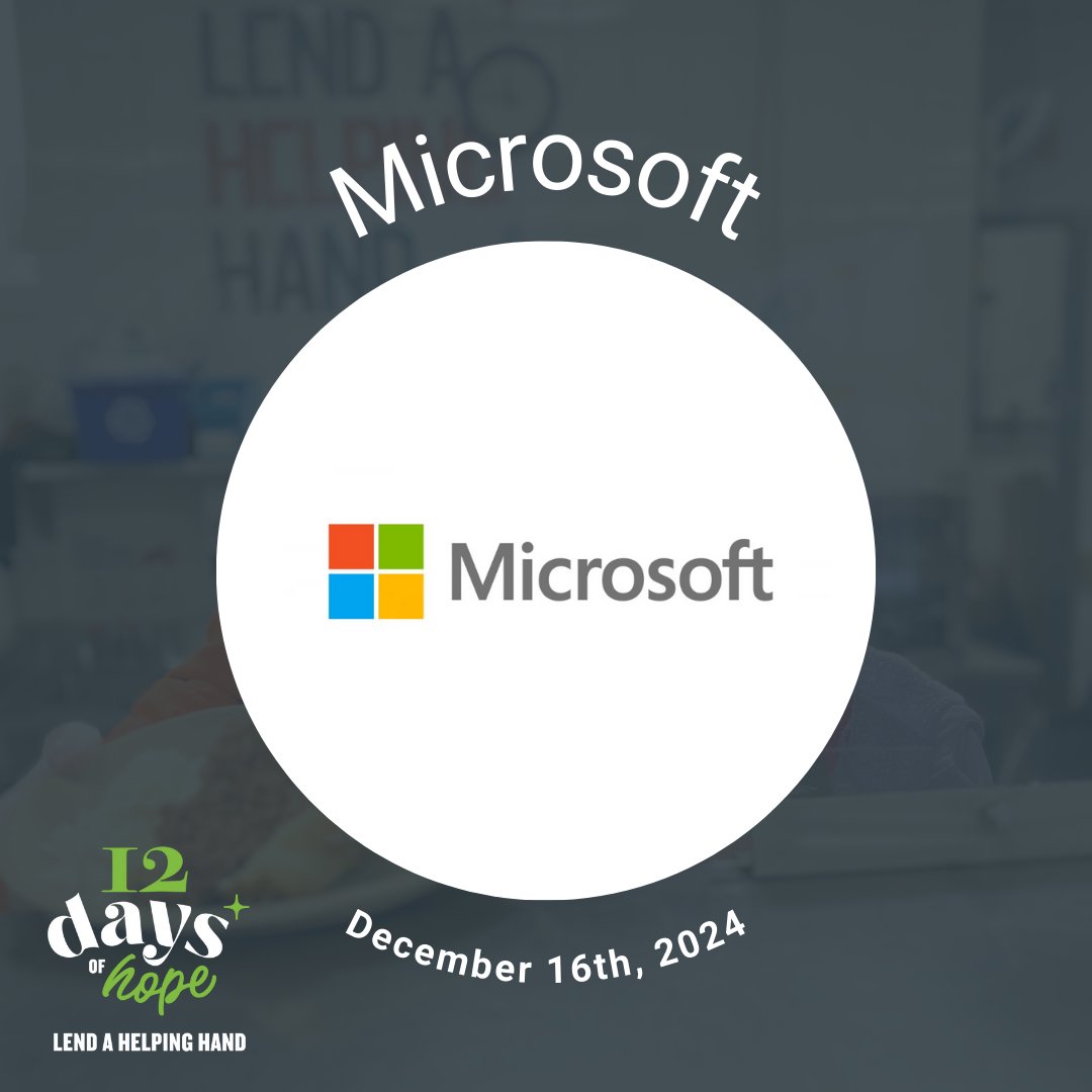 sghottawa's tweet photo. We’re so excited to welcome @Microsoft to our community kitchen tomorrow for day 11 of #12DaysofHope!🎉
If you would like to support Microsoft in raising funds for Shepherds of Good Hope, please click here https://t.co/Daro3E70TJ https://t.co/qg68agr3oP