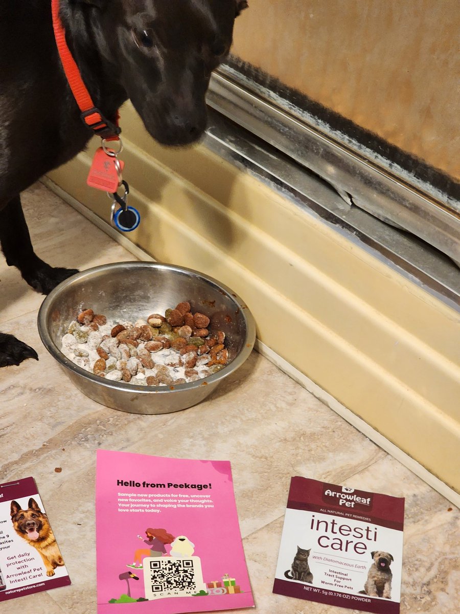 kristincp0's tweet image. I received a complimentary sample packet of Naturpet Arrowleaf Pet Intesticare All-Natural Pet Supplement from Peekage in return for my honest opinion. Blend of diatomaceous earth and herbs for gut health @PeekageApp @NaturPetHealth  #complimentary #GotItForFree #sample #PetsOfX