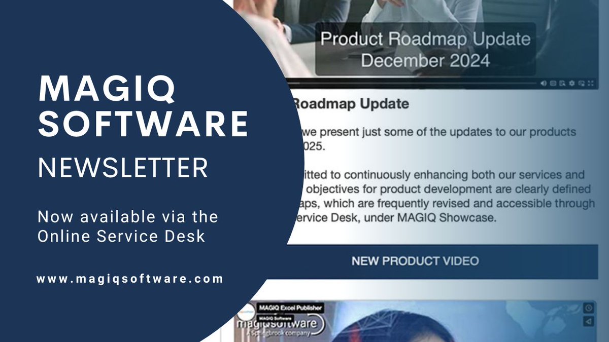 MAGIQSoftware's tweet photo. 📬 Just released: The latest @MAGIQSoftware customer newsletter! 📬
Find details on holiday support, company news, product updates, new videos, webinars, team news, and success stories.
Access it via the online support desk link on our website's main menu!
#magiqsoftware #erp https://t.co/SNty3f9Ysy