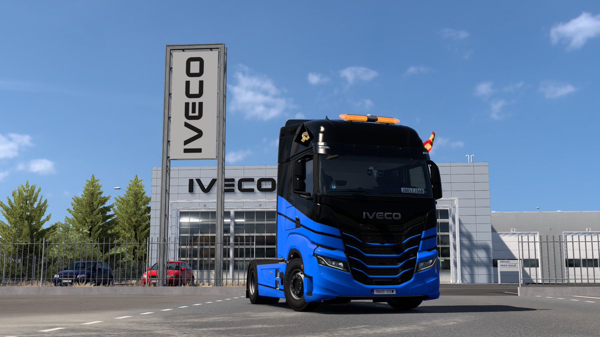 Trainscj's tweet photo. ¡Ya se ha incorporado a nuestra flota el nuevo #ivecosway!
¿Qué os parece esta fantasía de camión?
💙 🚚 🖤
.
.
.
#eurotrucksimulator2 #ets2 #truck #camion #new #newtruck #iveco #TrainsjcLogistics https://t.co/6reYLSjEJ3