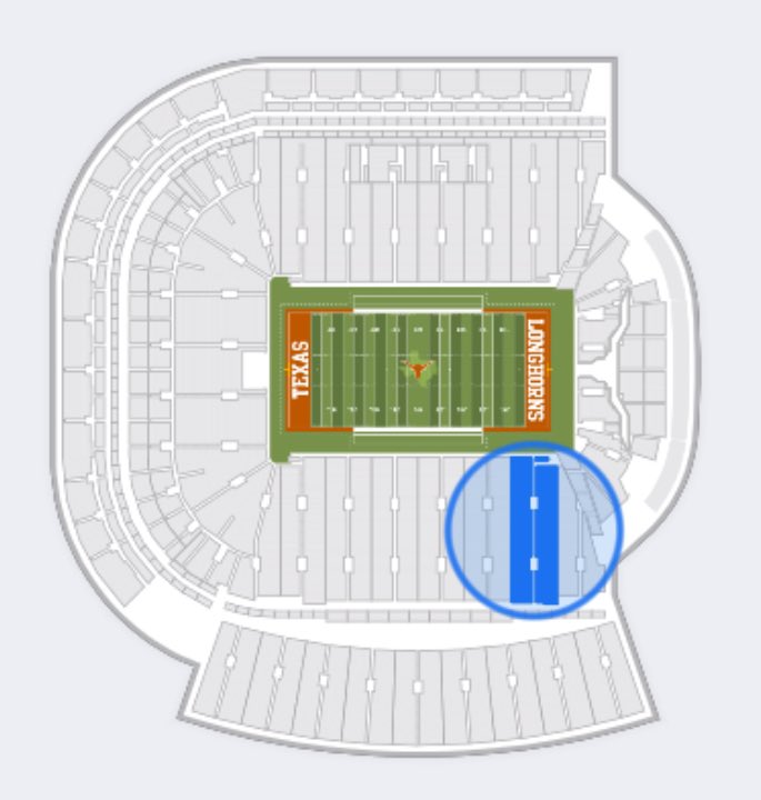 davidlopezjr's tweet photo. FOR SALE: Two tickets to the Texas Longhorns v. Clemson Playoff Game. Location and view attached. 

DM for more info!! 🤘🏼 https://t.co/pttKjCKAbJ