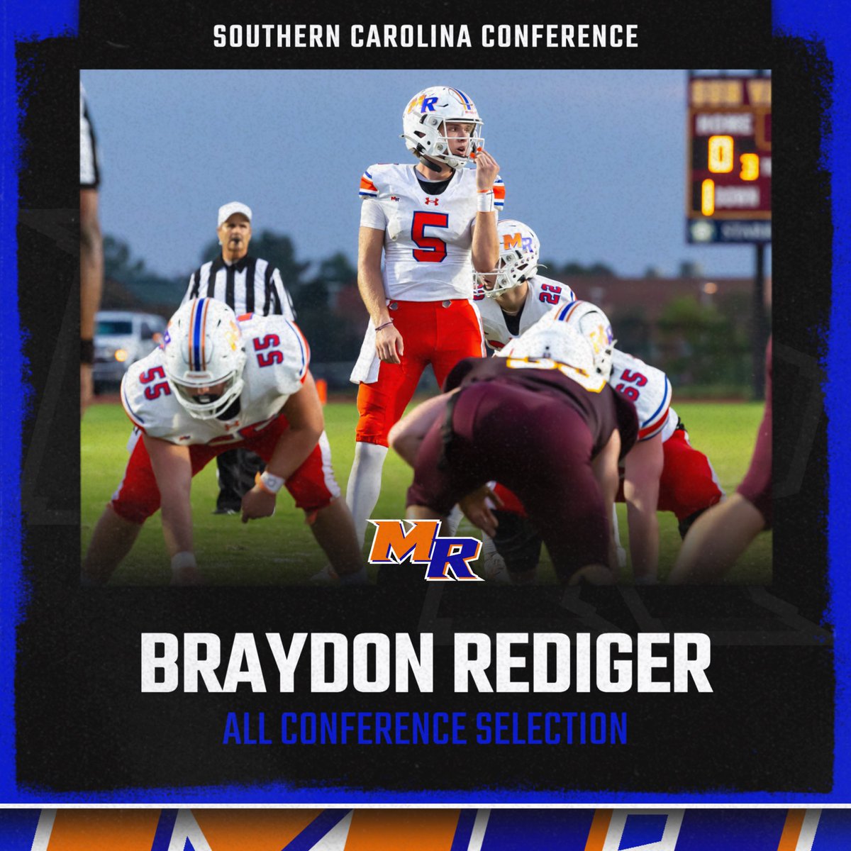 MarvinRidgeFB's tweet photo. Congratulations to our Offensive Skill All Conference Selections! 
WR - Alex Voss
RB - Zach Lee
QB - Braydon Rediger
TE - Jaxon Clegg https://t.co/sWazKwLkih