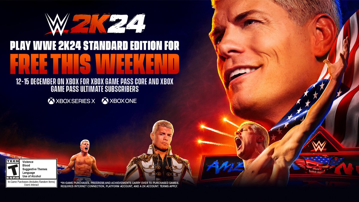 jbarnacles's tweet photo. Took advantage of #XboxGamePass "Free Play Days" and finally played #WWE2K24. Needless to say, I'm very much looking forward to #HyperFocusGames' @upwvideogame! (To Be Announced 2025) #UltraProWrestling https://t.co/wvkgdhVkQH