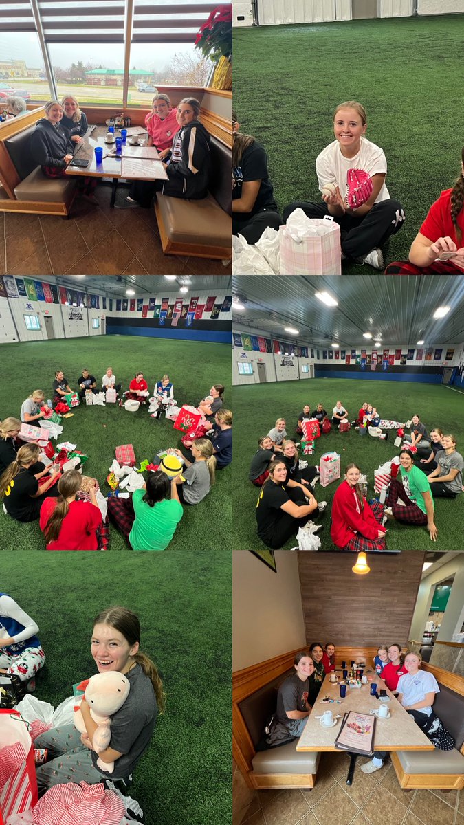 What a fun way to kick off the Holidays! Practice this morning was filled with laughs, gifts, food, &amp; fun.  This group has worked hard this year &amp; we cannot wait to see what 2025 has in store for us. 🎄💎❤️