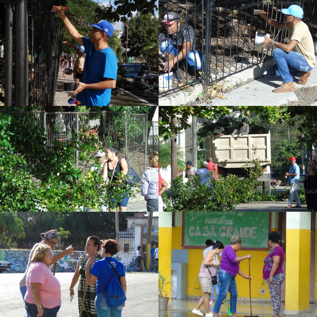 Participamos junto a los organismos y la población, en trabajo voluntario en el municipio Diez de Octubre, en saludo al 66 Aniversario del Triunfo de la Revolución.
#LaHabanaViveEnMí 
#LaHabanaDeTodos