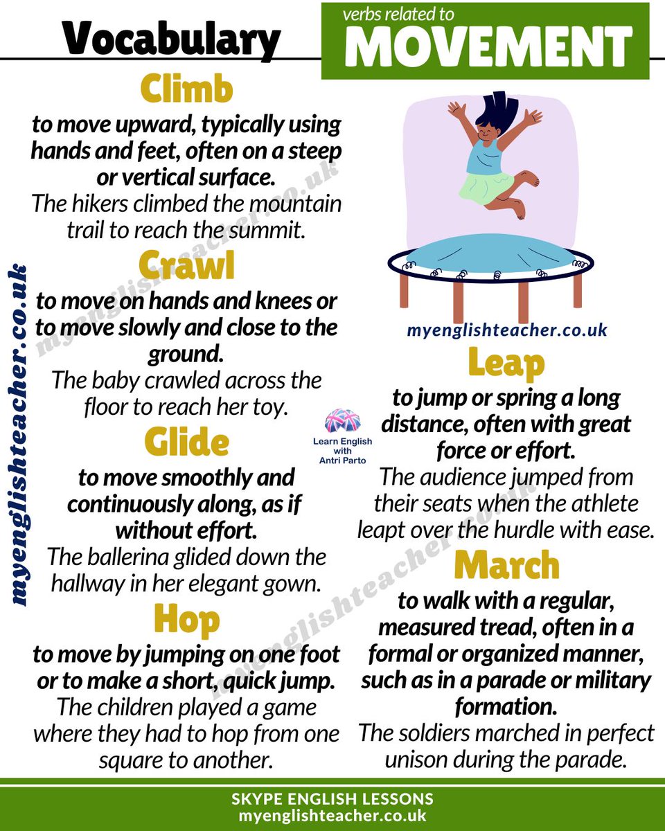 MyLinguaAcademy's tweet photo. Learn 14 verbs for body movement
https://t.co/1ZmTqt5qf3 https://t.co/GX1JU2dqj4