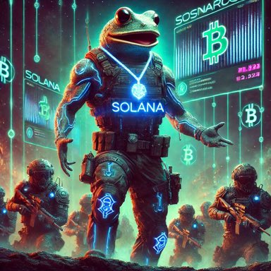Bassfrog_sol's tweet photo. On the frontlines of the Solana trenches, Bassfrog leads the charge. 

Neon lights, digital signals, and an unstoppable army hustling for dominance. 

This isn’t just crypto—it’s a revolution. 

#BASSFROG #SolanaTrenches #memecoin https://t.co/d6YSy8ac5Q