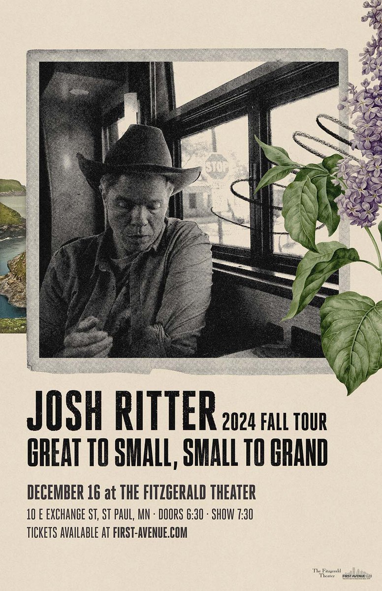 Electric Fetus MPLS (@efetusmpls) on Twitter photo Tomorrow night (12/16) <a href="/joshritter/">Josh Ritter</a> will play <a href="/TheFitzTheater/">The Fitzgerald Theater</a> and we have a pair of tickets and copy of Josh's new record to give away! RT to ETW and we'll pick a winner tonight at 8pm.
first-avenue.com/event/2024-12-… Tomorrow night (12/16) <a href="/joshritter/">Josh Ritter</a> will play <a href="/TheFitzTheater/">The Fitzgerald Theater</a> and we have a pair of tickets and copy of Josh's new record to give away! RT to ETW and we'll pick a winner tonight at 8pm.
first-avenue.com/event/2024-12-…
