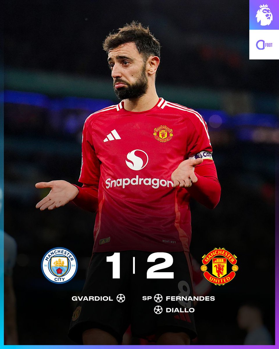 ActuFoot_'s tweet photo. 🚨 𝗜𝗡𝗖𝗥𝗢𝗬𝗔𝗕𝗟𝗘 ! 𝗠𝗔𝗡𝗖𝗛𝗘𝗦𝗧𝗘𝗥 𝗖𝗜𝗧𝗬 𝗦'𝗜𝗡𝗖𝗟𝗜𝗡𝗘 𝗘𝗡𝗖𝗢𝗥𝗘 𝗔𝗣𝗥𝗘̀𝗦 𝗔𝗩𝗢𝗜𝗥 𝗠𝗘𝗡𝗘́ 𝗝𝗨𝗦𝗤𝗨'𝗔̀ 𝗟𝗔 𝟴𝟳𝗲̀𝗺𝗲 𝗠𝗜𝗡𝗨𝗧𝗘 𝗗𝗘 𝗝𝗘𝗨 ! 🥶

𝗠𝗔𝗡𝗖𝗛𝗘𝗦𝗧𝗘𝗥 𝗨𝗡𝗜𝗧𝗘𝗗 𝗥𝗘𝗠𝗣𝗢𝗥𝗧𝗘 𝗟𝗘 𝗗𝗘𝗥𝗕𝗬 𝗗𝗘 𝗠𝗔𝗡𝗖𝗛𝗘𝗦𝗧𝗘𝗥 ! 🔴

Ruben Amorim fait tomber Pep Guardiola pour la deuxième fois en un mois et demi. ✅✅

City s'enfonce un peu plus dans la crise. 😱