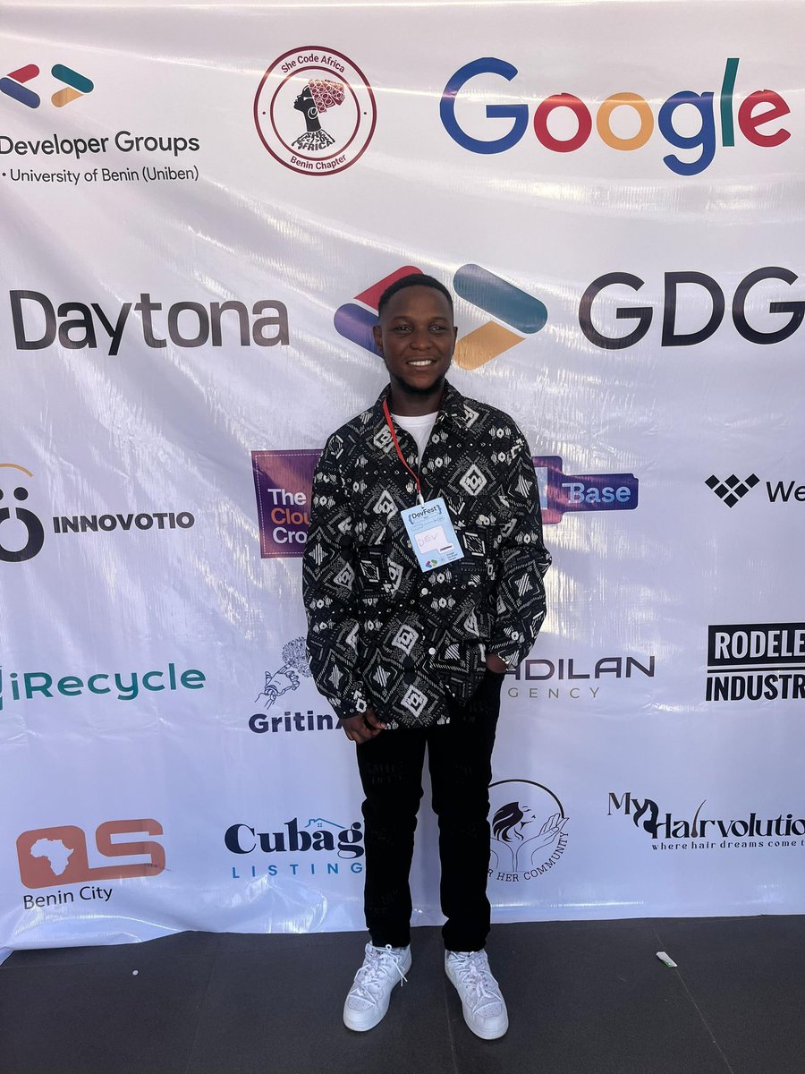 iamAdebodun's tweet photo. Reminiscing on my experience at #DevFest on Dec 5th. it was truly unforgettable!
Insightful sessions, meaningful connections, and a ton of inspiration. Big thanks to the organizers and everyone who made it memorable. #Googledeveloperclubbenin #DevFestBenin https://t.co/MWC6bDZGAr
