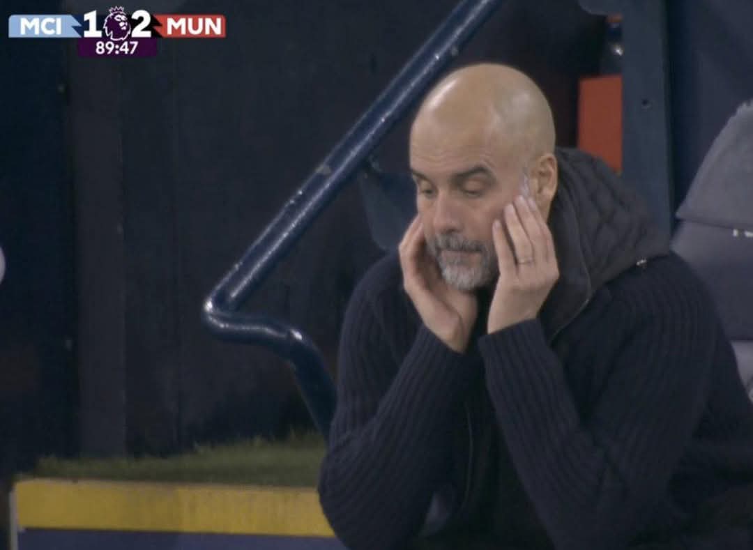 FootballFunnnys's tweet photo. You’re a truly sick person if you’re enjoying this Man City downfall. https://t.co/7lSyIiIFto