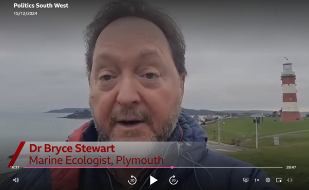 BD_Stew's tweet photo. My 15 seconds of fame on the BBC SW Politics Show this morning. The segment on the #pollack fishery starts at 13:30, I am on at 16:30 https://t.co/9ZgPP8162Z Learn more about our Pollack FISP project here: https://t.co/lGmW3QOf9k #fisheries #fisheriesmanagement 🐟 https://t.co/tEKF52pinH