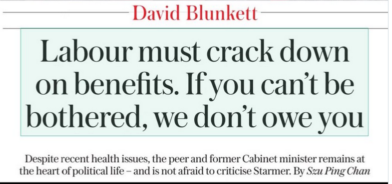 Yep people like Lord Blunkett are claiming £361 a day completely tax free and eating in subsidised restaurants where you pay half the bill.

Lets end these ridiculous benefits.