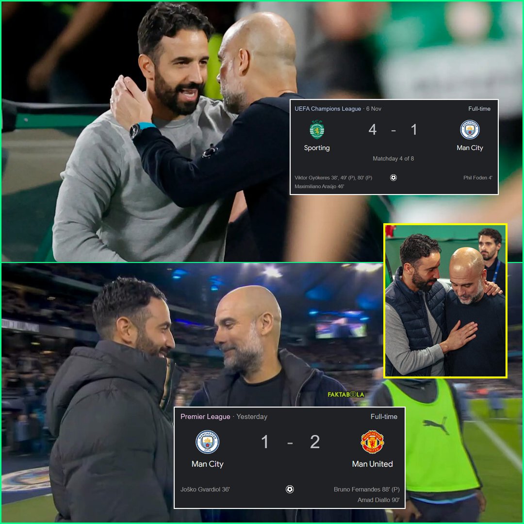 Ruben Amorim sudah 2x mengalahkan Manchester City &amp; Pep Guardiola di tahun 2024 ini 🔥

→ Membawa Sporting menang 4-1 lawan City di UCL.
→ Membawa Manchester United menang 2-1 lawan City di EPL.

Dua-duanya diraih dengan cara COMEBACK 👏