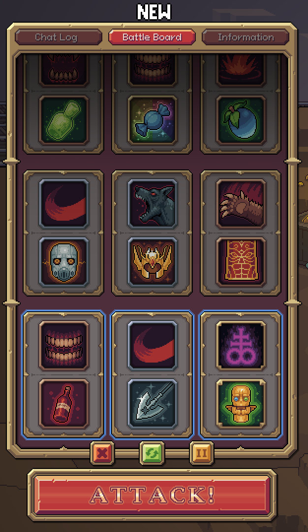 Undeadpixelgame's tweet photo. Visual updates on our UI!

#gamedev #pixelart https://t.co/kzUu4tUpTD