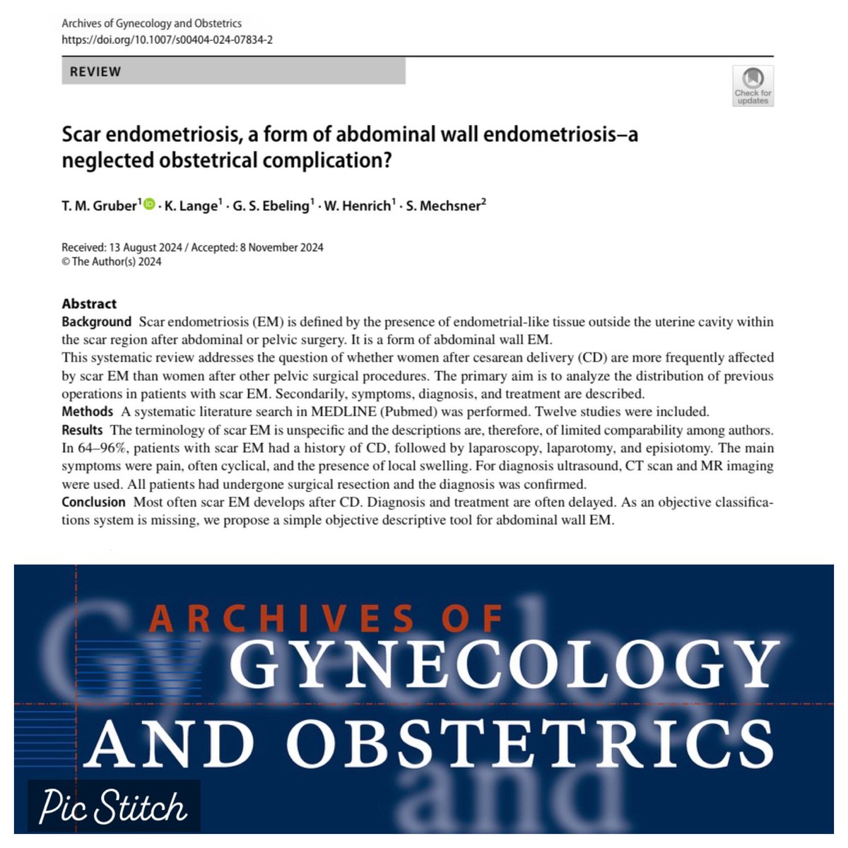 Archives of Gynecology and Obstetrics tweet media