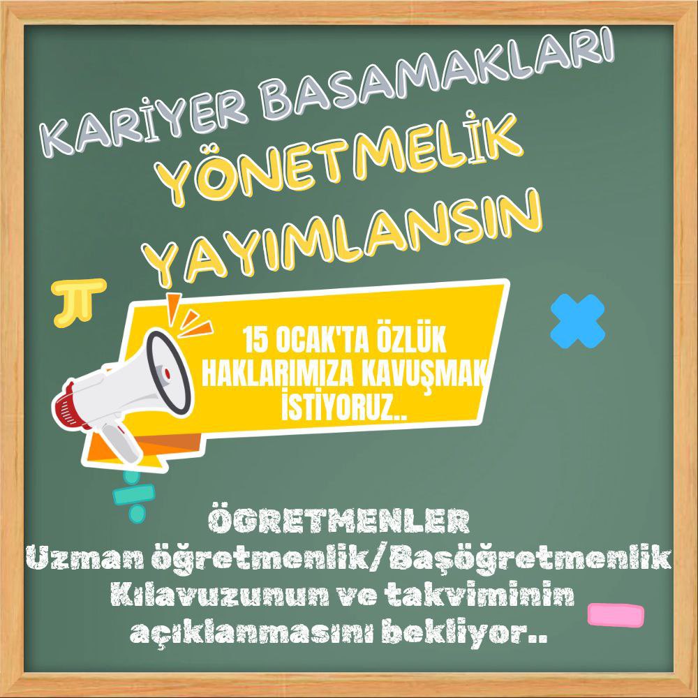 ogretmenlersyfs's tweet photo. Uzman-Başöğretmenlik Kılavuzu artık yayınlanmalı! 

 #MEBYonetmelikNerede https://t.co/F3HbwNGRVx