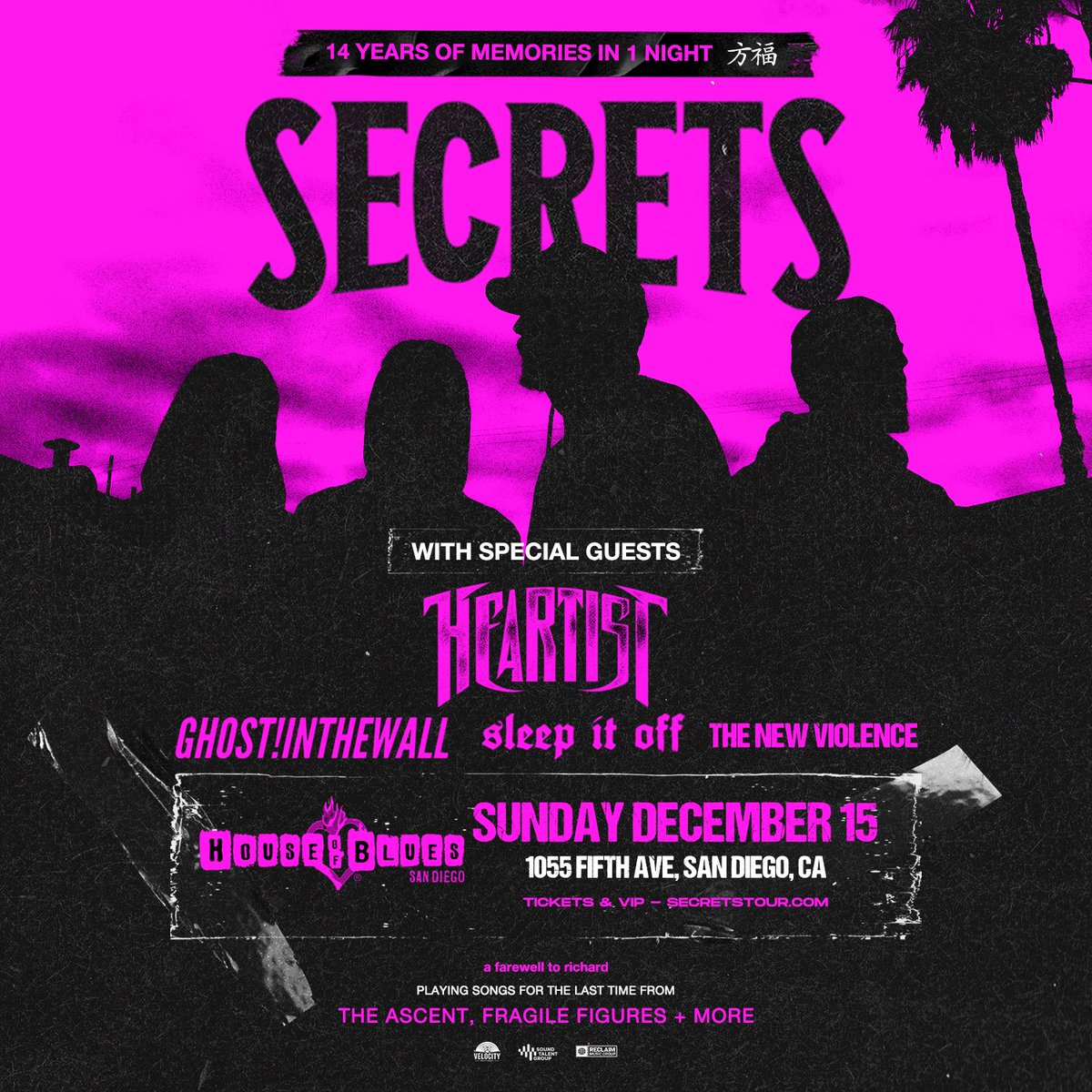 πππππππ (@secretsofficial) on Twitter photo San Diego, CA.
Tonight Is the night
Live at <a href="/HOBSanDiego/">House of Blues San Diego</a>
β
VIP - 5:15PM
DOORS - 6:00PM
β
TICKETS & VIP - secretstour.com San Diego, CA.
Tonight Is the night
Live at <a href="/HOBSanDiego/">House of Blues San Diego</a>
β
VIP - 5:15PM
DOORS - 6:00PM
β
TICKETS & VIP - secretstour.com